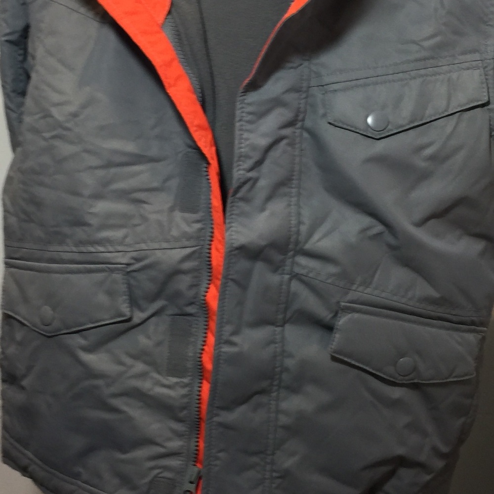Boys Gray and Orange Winter coat